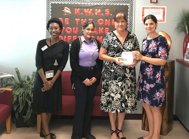 Key West High School administration was thrilled to receive gift cards to purchase age-appropriate school supplies.